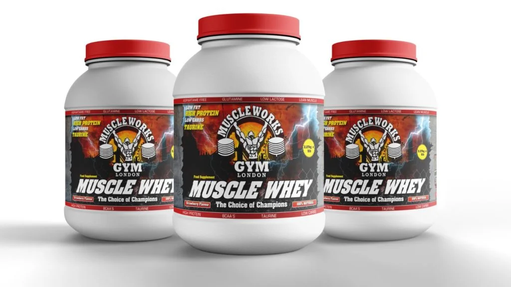 Branded Packaging Design For Muscleworks Gym, Crafted By The Impact Brand Mechanic - Peter Coleman.