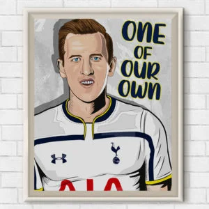 Freehand Digital Illustration Of Harry Kane By The Impact Brand Mechanic - Peter Coleman.
