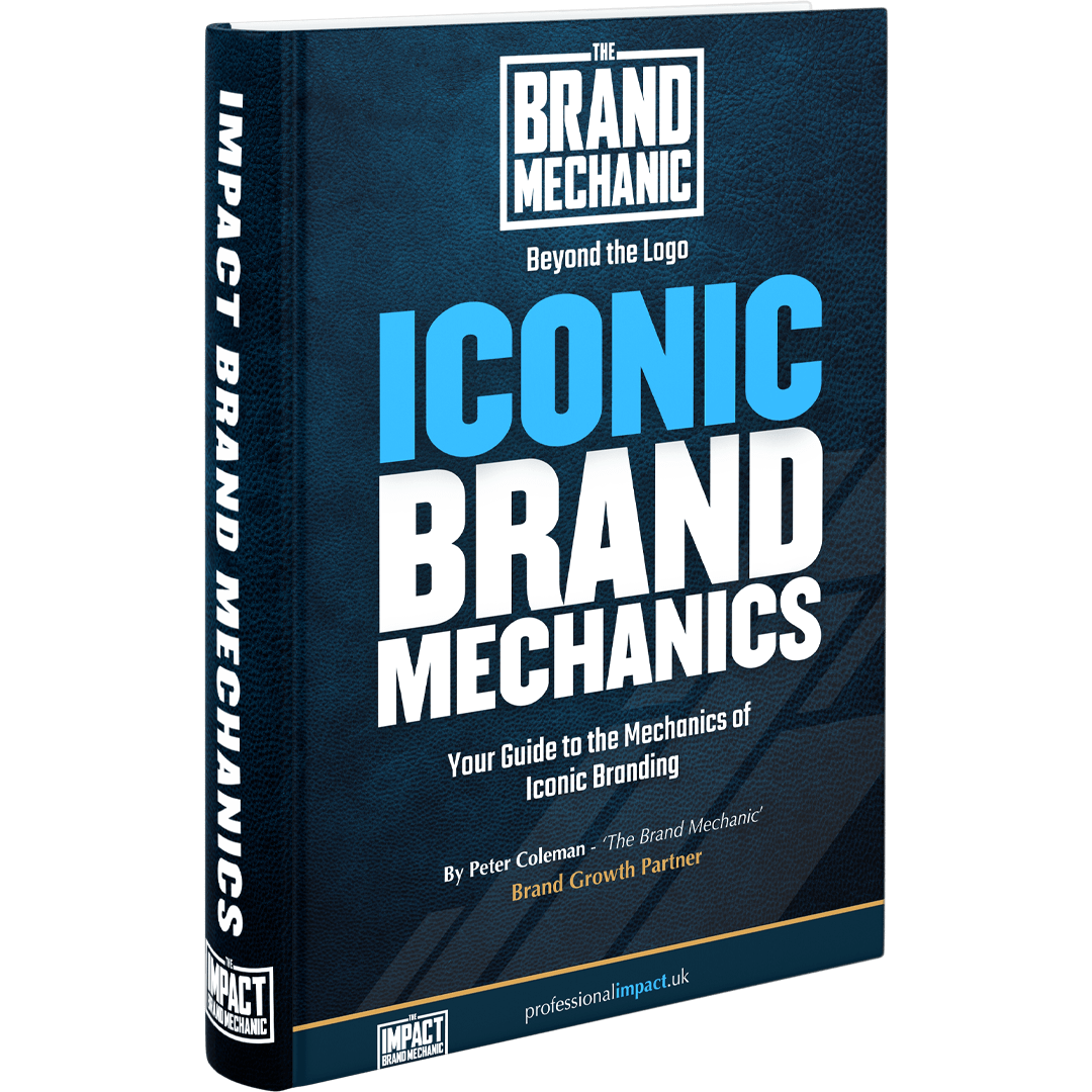 'Beyond the Logo' - IMPACT BRAND MECHANICS, a free guide by Peter Coleman, 'The Brand Mechanic', on the mechanics of iconic branding.